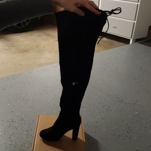 bazel over the knee combat boot